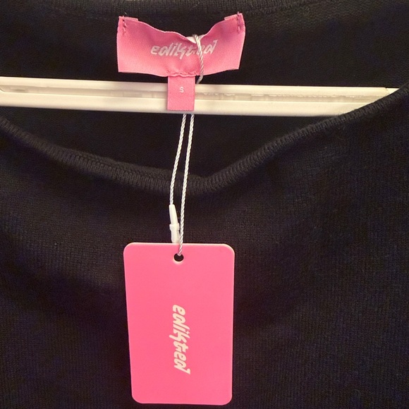 Edikted ‘Eve’ off-shoulder mini dress. NWT small in black - Picture 2 of 4